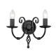 Elstead Lighting ARTISAN ART2-BLACK Fali lámpa 2x60W/E14