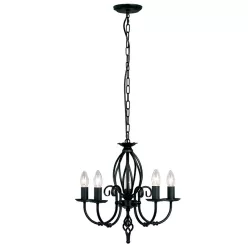 Elstead Lighting ARTISAN ART5-BLACK Csillár 5x60W/E14