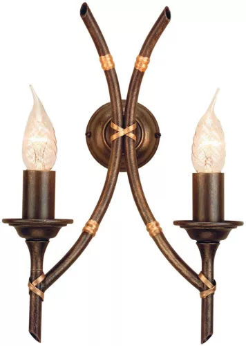 Elstead Lighting BAMBOO BB2-B-BRZ-PATINA Fali lámpa 2x60W/E14