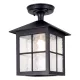 Elstead Lighting WINCHESTER BL18A-BLACK Süllyesztett mennyezeti lámpa 1x60W/E27 IP43