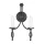 Elstead Lighting BELFRY BY2-BLACK Fali lámpa 2x60W/E14