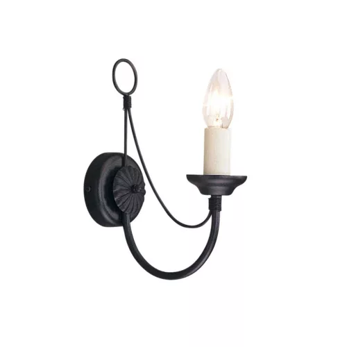 Elstead Lighting CARISBROOKE CB1-BLACK Fali lámpa 1x60W/E14