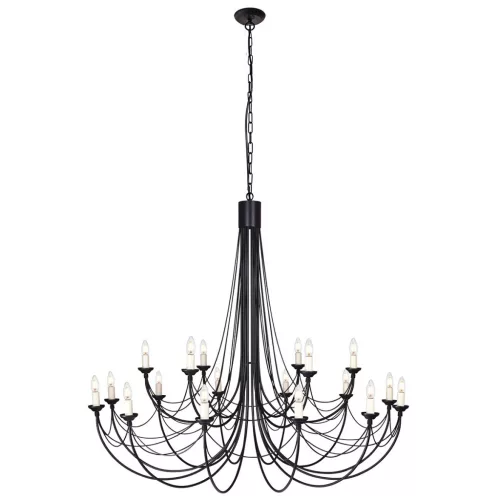 Elstead Lighting CARISBROOKE CB18-BLACK Csillár 18x60W/E14