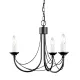 Elstead Lighting CARISBROOKE CB3-BLACK Csillár 3x60W/E14