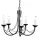 Elstead Lighting CARISBROOKE CB5-BLACK Csillár 5x60W/E14