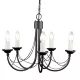 Elstead Lighting CARISBROOKE CB5-BLACK Csillár 5x60W/E14