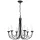Elstead Lighting CARISBROOKE CB6-BLACK Csillár 6x60W/E14