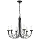 Elstead Lighting CARISBROOKE CB6-BLACK Csillár 6x60W/E14