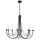 Elstead Lighting CARISBROOKE CB8-BLACK Csillár 8x60W/E14