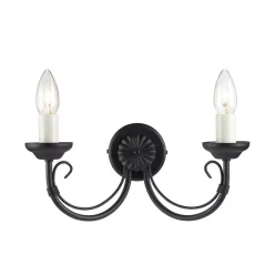 Elstead Lighting CHARTWELL CH2-BLACK Fali lámpa 2x60W/E14