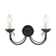 Elstead Lighting CHARTWELL CH2-BLACK Fali lámpa 2x60W/E14