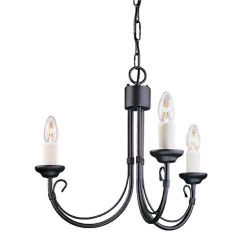 Elstead Lighting CHARTWELL CH3-BLACK Csillár 3x60W/E14