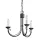 Elstead Lighting CHARTWELL CH3-BLACK Csillár 3x60W/E14