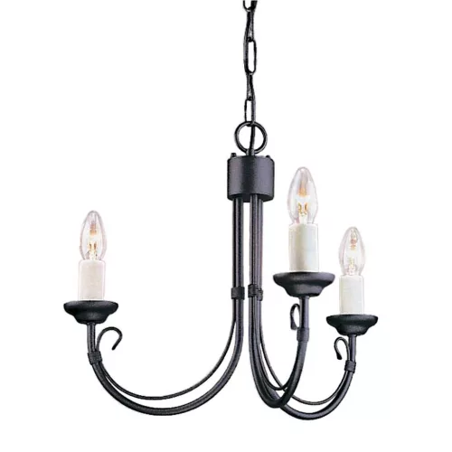 Elstead Lighting CHARTWELL CH3-BLACK Csillár 3x60W/E14