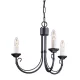 Elstead Lighting CHARTWELL CH3-BLACK Csillár 3x60W/E14