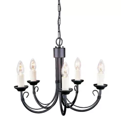 Elstead Lighting CHARTWELL CH5-BLACK Csillár 5x60W/E14