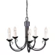 Elstead Lighting CHARTWELL CH5-BLACK Csillár 5x60W/E14