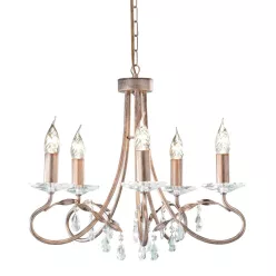   Elstead Lighting CHRISTINA CRT5-SILVER-GOLD Csillár 5x60W/E14