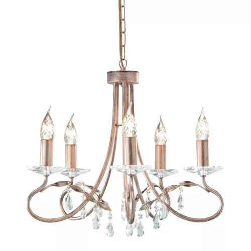 Elstead Lighting CHRISTINA CRT5-SILVER-GOLD Csillár 5x60W/E14