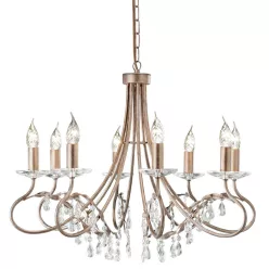   Elstead Lighting CHRISTINA CRT8-SILVER-GOLD Csillár 8x60W/E14