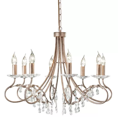 Elstead Lighting CHRISTINA CRT8-SILVER-GOLD Csillár 8x60W/E14