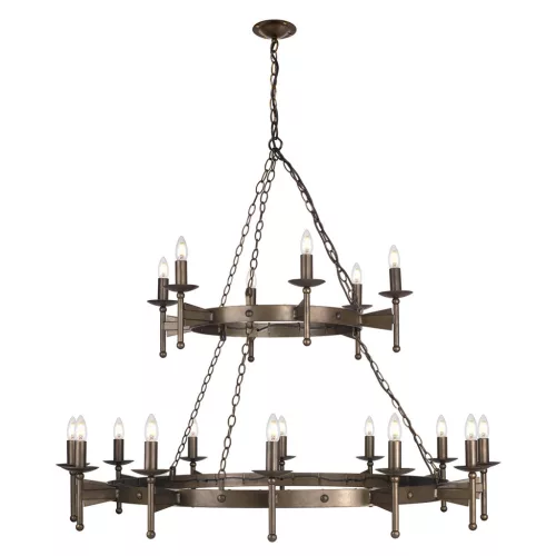 Elstead Lighting CROMWELL CW18-OLD-BRZ Csillár 18x60W/E14