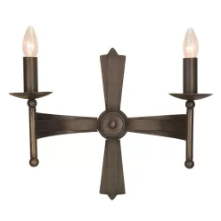 Elstead Lighting CROMWELL CW2-OLD-BRZ Fali lámpa 2x60W/E14
