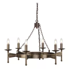 Elstead Lighting CROMWELL CW6-OLD-BRZ Csillár 6x60W/E14