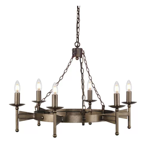 Elstead Lighting CROMWELL CW6-OLD-BRZ Csillár 6x60W/E14