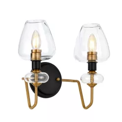 Elstead Lighting ARMAND DL-ARMAND2-AB Fali lámpa 2x40W/E14