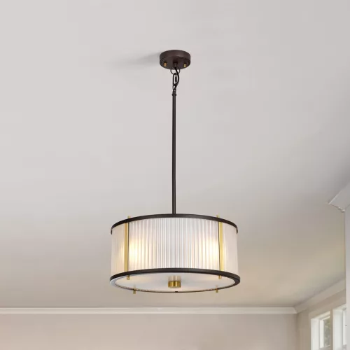 Elstead Lighting CORONA DL-CORONA-3P-BAB Függőlámpa 3x60W/E27