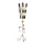 Flambeau TIVOLI SILVER FB-TIVOLI-TL-SV Asztali lámpa 1x60W/E27