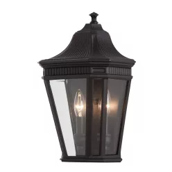 Feiss COTSWOLD LANE FE-COTSLN7-BK Fali lámpa 2x60W/E14 IP44