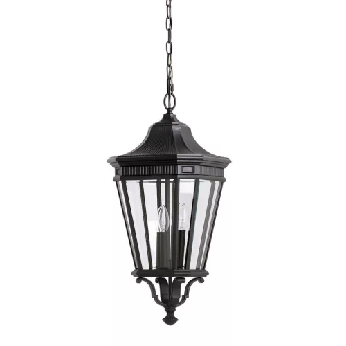 Feiss COTSWOLD LANE FE-COTSLN8-L-BK Függőlámpa 3x60W/E14 IP23