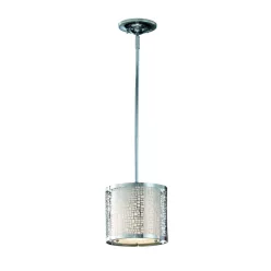   ELSTEAD FE-JOPLIN-MP JOPLIN Modern Függesztett Lámpa Fehér, Króm E27 IP20