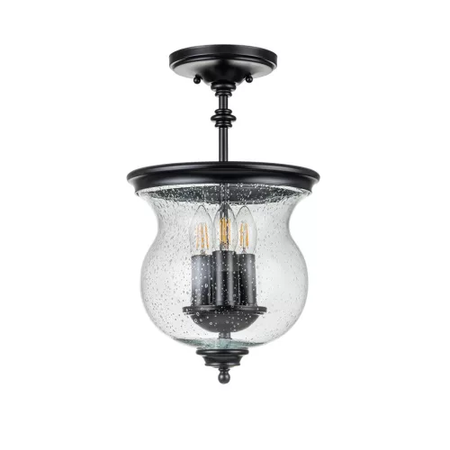 Feiss Pickering Lane FE-PICKERING-LANE-SF-BLK Plafonlámpa 3x40 W/E14
