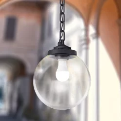   Fumagalli Sicar FMG-SICAR-GLOBE-BLK Függeszték 1x23W/E27 IP55