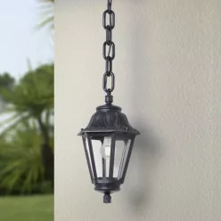   Fumagalli Sichem FMG-SICHEM-ANNA-BLK Függeszték 1x23W/E27 IP55