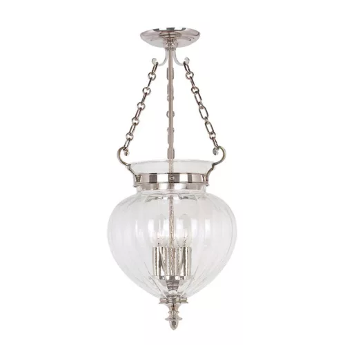 Elstead Lighting FINSBURY PARK FP-P-M-POL-NCKL Függőlámpa 3x60W/E14
