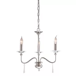   Elstead Lighting FINSBURY PARK FP3-POL-NICKEL Csillár 3x60W/E14
