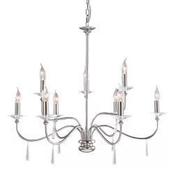   Elstead Lighting FINSBURY PARK FP9-POL-NICKEL Csillár 9x60W/E14