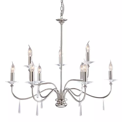 Elstead Lighting FINSBURY PARK FP9-POL-NICKEL Csillár 9x60W/E14