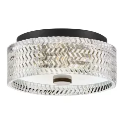   Hinkley Lighting Elle HK-ELLE-F-S-BK Süllyesztett mennyezeti lámpa 2x60W/E27 IP20