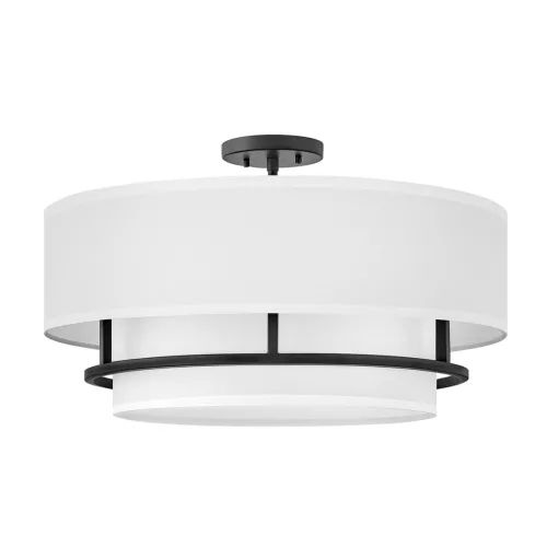 Hinkley Lighting Graham HK-GRAHAM-L-BK Plafonlámpa 4x40 W/E14