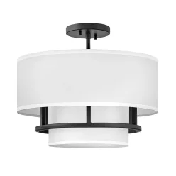   Hinkley Lighting Graham HK-GRAHAM-M-BK Plafonlámpa 3x40 W/E14