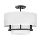 Hinkley Lighting Graham HK-GRAHAM-M-BK Plafonlámpa 3x40 W/E14