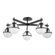 Hinkley Lighting Hollis HK-HOLLIS-5-C-BK Plafonlámpa 5x40 W/E14 ip44