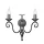 Elstead Lighting HARLECH HR2A-BLACK Fali lámpa 2x60W/E14
