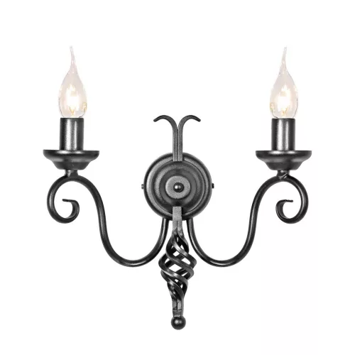 Elstead Lighting HARLECH HR2A-BLACK Fali lámpa 2x60W/E14
