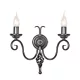 Elstead Lighting HARLECH HR2A-BLACK Fali lámpa 2x60W/E14